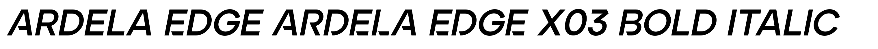 Ardela Edge ARDELA EDGE X03 Bold Italic